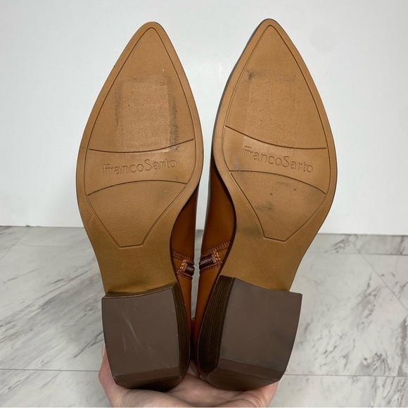 Franco Sarto Smalls Brown Faux Leather Bootie 11M - Picture 13 of 14